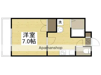 セリバ今(1K/2階)の間取り写真