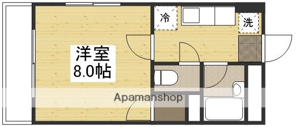サンフラワー(1K/2階)の間取り写真