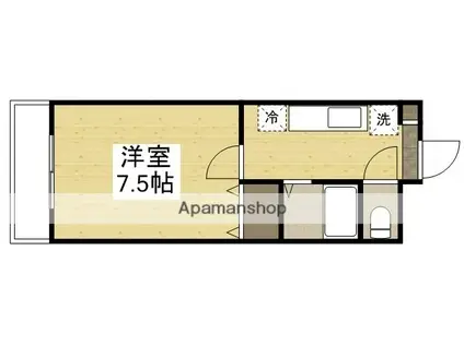 クラフト津島(1K/1階)の間取り写真