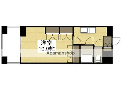 マローン野田(1K/6階)の間取り写真