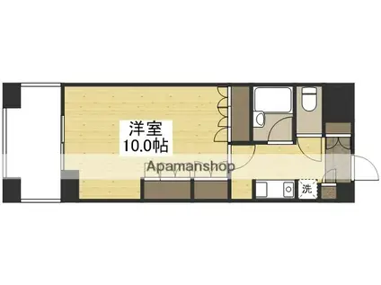 マローン野田(1K/6階)の間取り写真