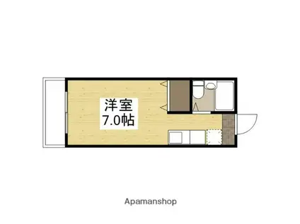 メゾン・タカ(ワンルーム/3階)の間取り写真