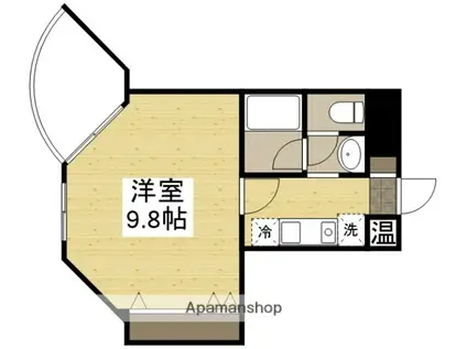 ルシェール(1K/3階)の間取り写真