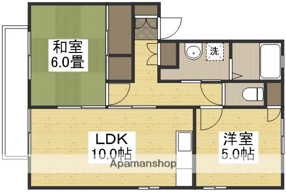 イスタナ・イマオカB(2LDK/1階)の間取り写真