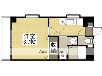 ラ・アージュ(1K/3階)の間取り写真