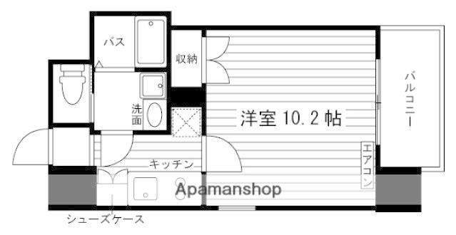 GRAND ETERNA岡山 2(1K/12階)の間取り写真