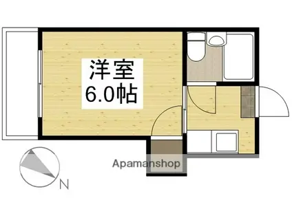 コーポ・ビーナス(1K/1階)の間取り写真