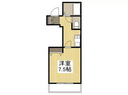 プティハイム本町(1K/5階)の間取り写真