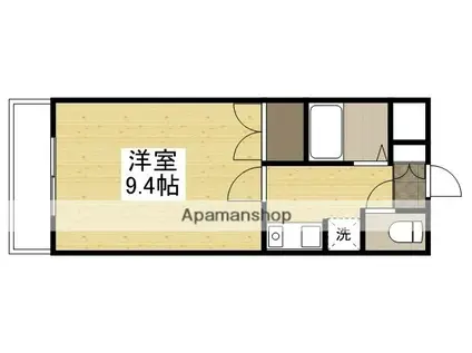コンフォール(1K/2階)の間取り写真