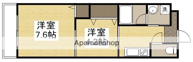 グランヴィスタ安倉(2K/2階)の間取り写真