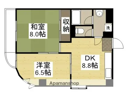 パークサイド幸町(2DK/3階)の間取り写真