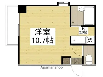 SUNLIFE(1K/3階)の間取り写真