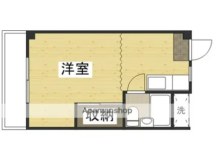 ホワイトメゾン学南1棟(ワンルーム/3階)の間取り写真