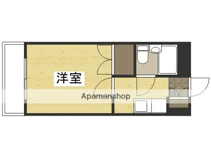 プレアール富浜(1K/2階)の間取り写真