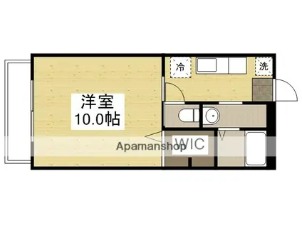 CAFETERIAWAKEⅢ(1K/1階)の間取り写真