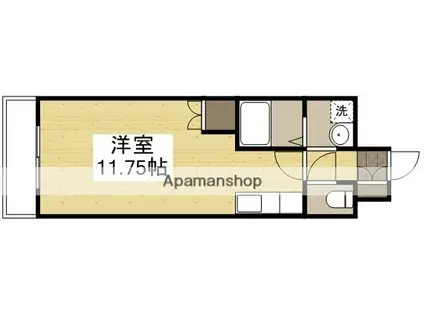 ロイヤルレピュート東島田(ワンルーム/2階)の間取り写真