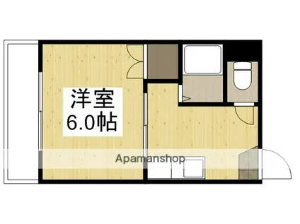 ライブコープ津島(1K/2階)の間取り写真