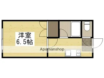 さかいマンション(1K/3階)の間取り写真