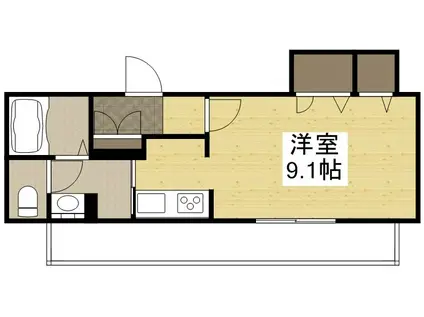 シャーメゾンHILO(ワンルーム/1階)の間取り写真