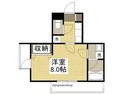 ARCSTAGE表町(1K/5階)の間取り写真