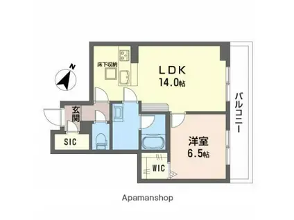 トリフォリア(1LDK/1階)の間取り写真