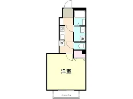 オルトシア(1K/1階)の間取り写真