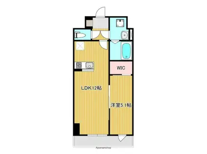 TRINITY(1LDK/3階)の間取り写真