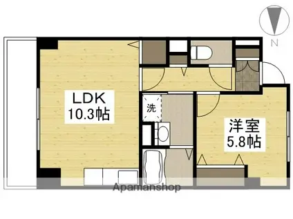 PRESENCE今8丁目(1LDK/2階)の間取り写真