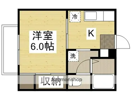 プチ・プラージュA棟(1K/1階)の間取り写真