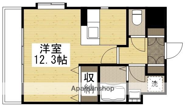 サンパレス幸町(ワンルーム/2階)の間取り写真