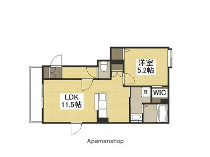 TERRAHOME TAMASHIMA(1LDK/2階)の間取り写真