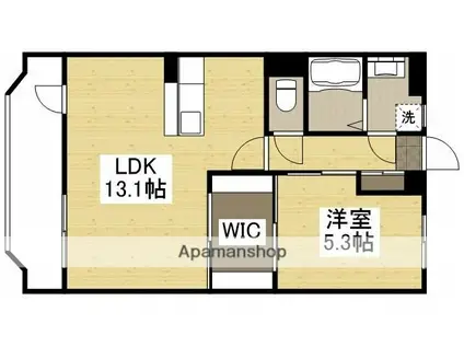 グランコートⅠ(1LDK/2階)の間取り写真