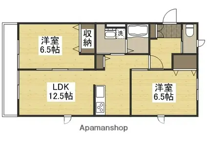 グレーシア(2LDK/1階)の間取り写真
