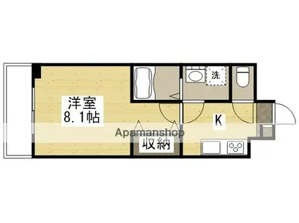 LAPIS LAZULI(1K/5階)の間取り写真