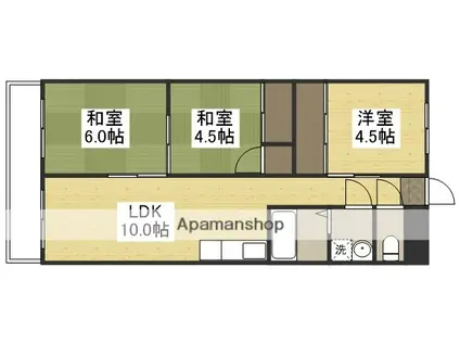 グランコート21(3LDK/6階)の間取り写真