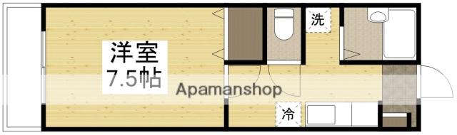 たなかハイツⅢ(1K/1階)の間取り写真