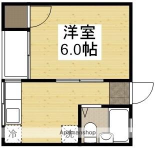 Tアパートメント(1K/3階)の間取り写真
