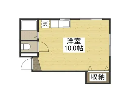 フレール津倉(ワンルーム/4階)の間取り写真