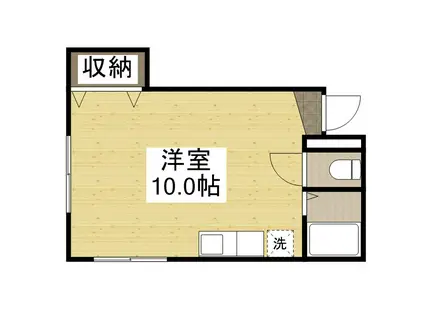 フレール津倉(ワンルーム/3階)の間取り写真