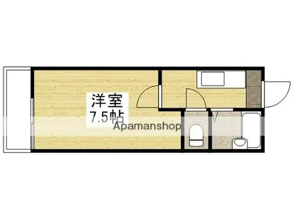 シェ・モア(1K/2階)の間取り写真