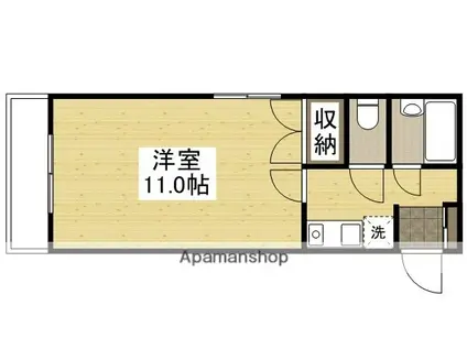 ベンハウス大元(1K/1階)の間取り写真