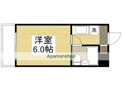 CION伊福町(1K/1階)の間取り写真