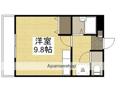 アーバンコーポ黒住(ワンルーム/2階)の間取り写真