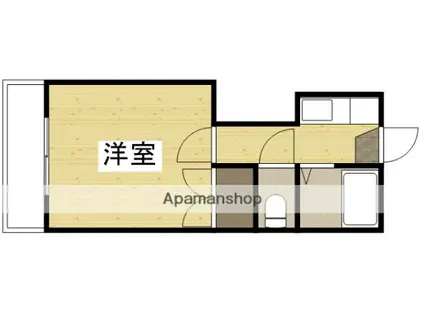 ブルーノ(1K/2階)の間取り写真