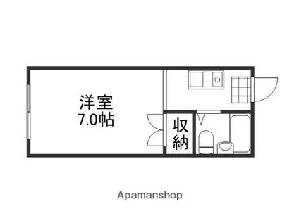 サンコーポ(1K/2階)の間取り写真