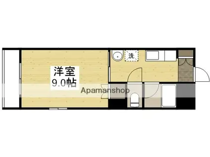 アークハイツ内山下(1K/3階)の間取り写真