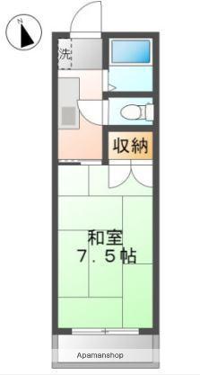 プレアール老松町Ⅱ(1K/4階)の間取り写真