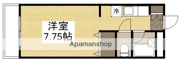 はなはうす東岡山マンション(ワンルーム/3階)の間取り写真