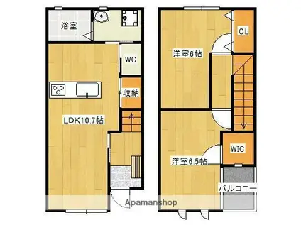 LEAF GARDEN(2LDK)の間取り写真