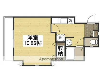 エレガンス大供(1K/2階)の間取り写真